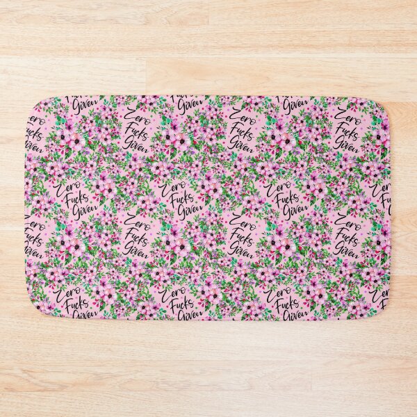 Item preview, Zero Fucks Given Pink designed and sold by KrisInStitches.