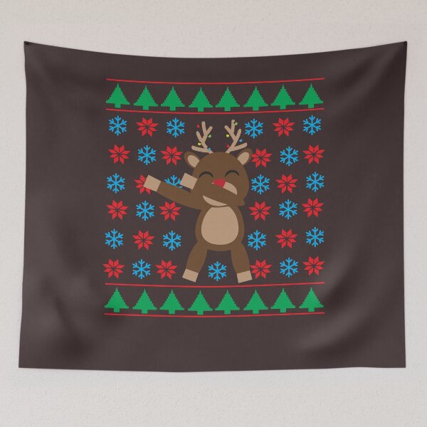 Item preview, Christmas Ugly Sweater Dabbing Reindeer designed and sold by melsens.