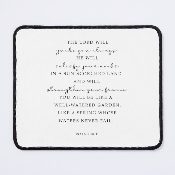 Item preview, ISAIAH 58:11 - The Lord will guide you always designed and sold by corbrand.