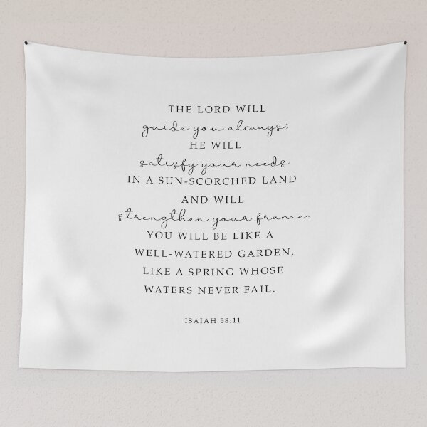 Item preview, ISAIAH 58:11 - The Lord will guide you always designed and sold by corbrand.