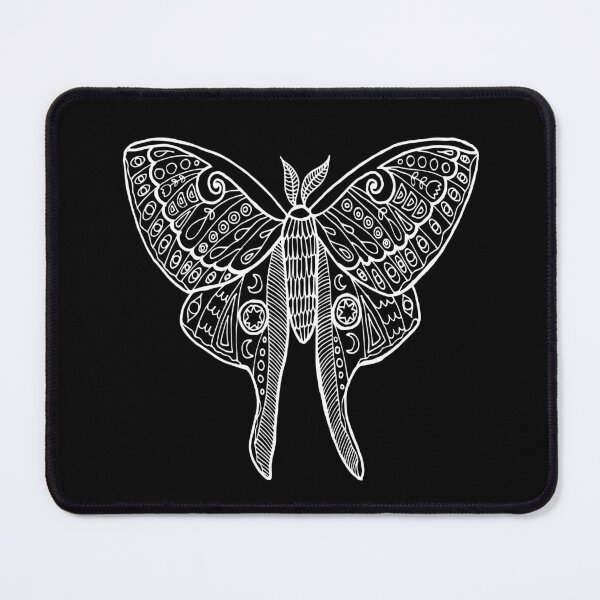 Item preview, Zen Luna Moth Black and White designed and sold by Julie Erin Designs.