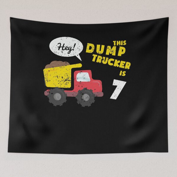 Item preview, 7th Birthday Shirt Kids Dump Truck Shirt Constuction Truck (1) designed and sold by shoppzee.