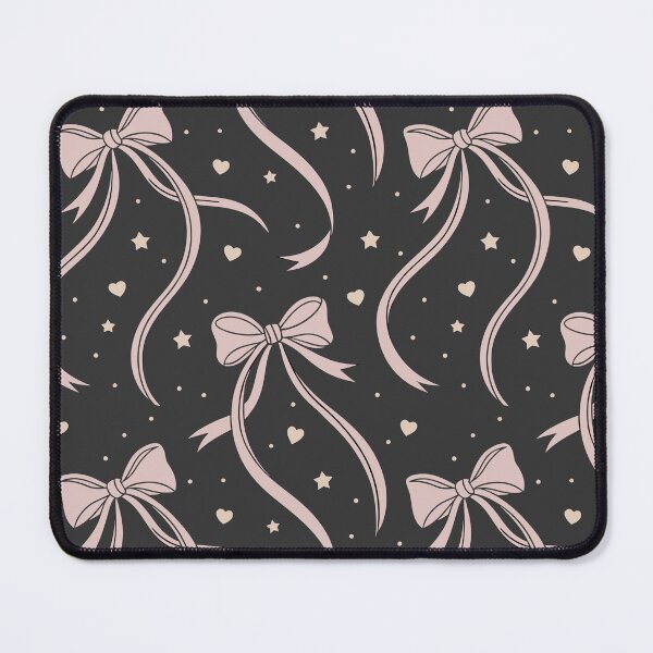 Item preview, Cute Pink Bow Tie Pattern – Fashionable Design on Black designed and sold by ThatBBStore.