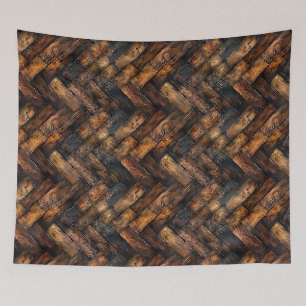 Item preview, Rich Herringbone Timber Floor designed and sold by NTGUILTY.