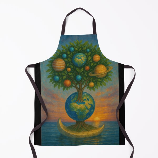 Item preview, Planet Tree Planted on a Moon Shaped Island designed and sold by artes-lunares.