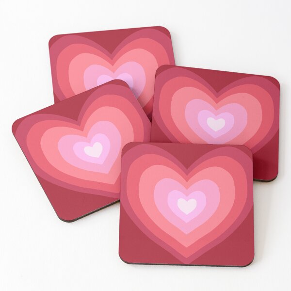 Item preview, Trippy Red Pink Hearts Love Valentines Day designed and sold by Julie Erin Designs.