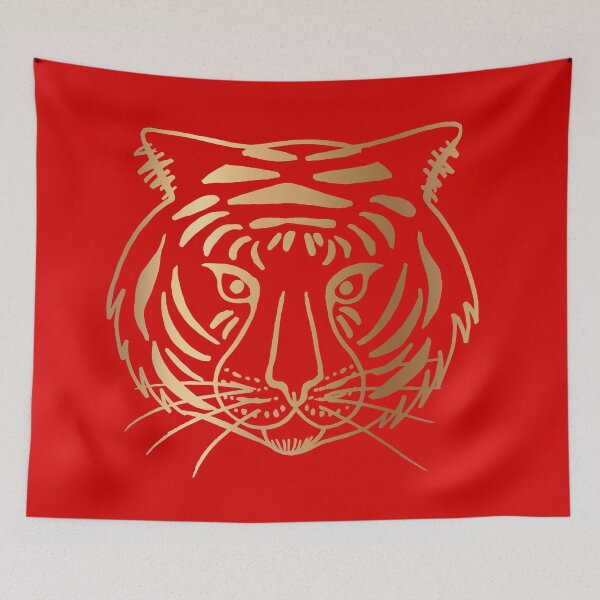 Item preview, Year of the Tiger Red and Gold designed and sold by Julie Erin Designs.
