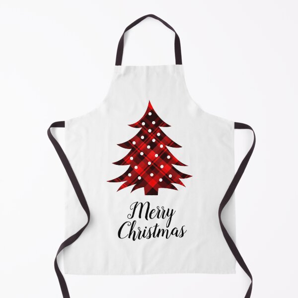 Item preview, Merry Christmas Red Plaid Christmas Tree designed and sold by Julie Erin Designs.