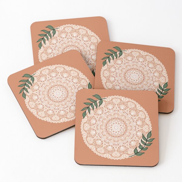 Item preview, Boho Mandala Neutral Terracotta Beige Tones designed and sold by Julie Erin Designs.