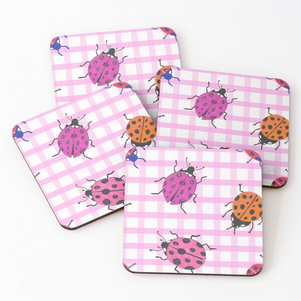 Item preview, Mariquitas en Pink Gingham designed and sold by Julie Erin Designs.