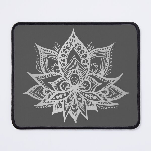 Item preview, Silver Gray Lotus Flower designed and sold by Julie Erin Designs.