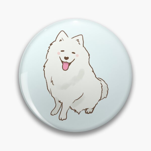 Item preview, Cute samoyed smiling with tongue out designed and sold by Mayarart.