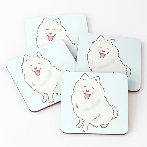 Item preview, Cute samoyed smiling with tongue out designed and sold by Mayarart.
