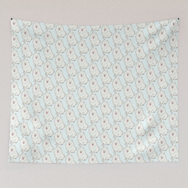 Item preview, Cute samoyed smiling with tongue out designed and sold by Mayarart.