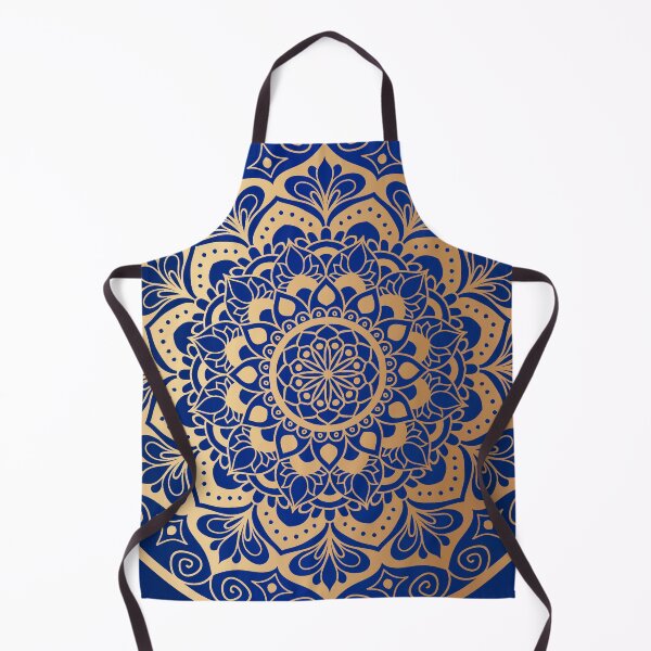 Item preview, Blue and Gold Circle Mandala Medallion designed and sold by Julie Erin Designs.