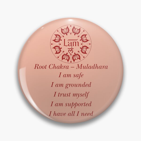 Item preview, Root Chakra Affirmations – Lam Mandala designed and sold by PranaLume.