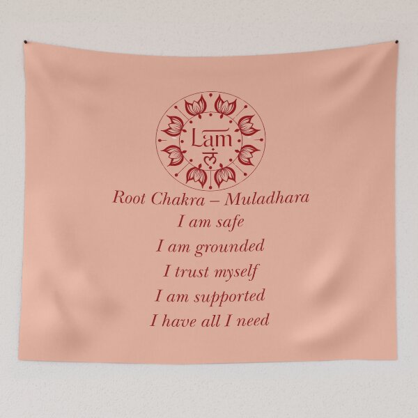 Item preview, Root Chakra Affirmations – Lam Mandala designed and sold by PranaLume.