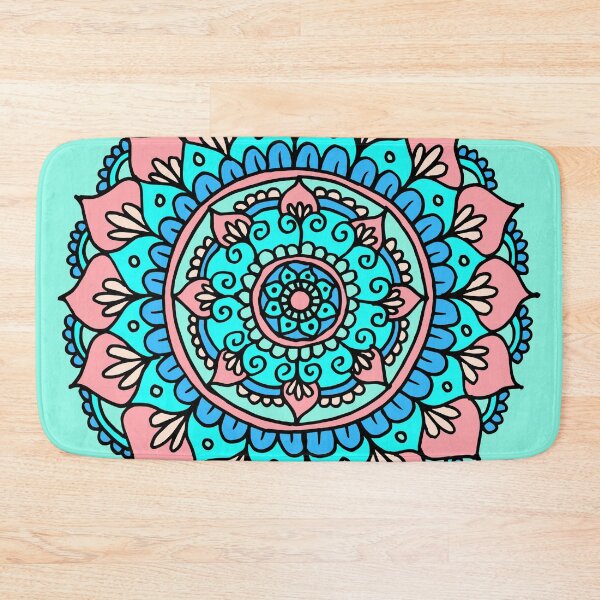 Item preview, Pretty Pastel Mandala Pink Blue designed and sold by Julie Erin Designs.