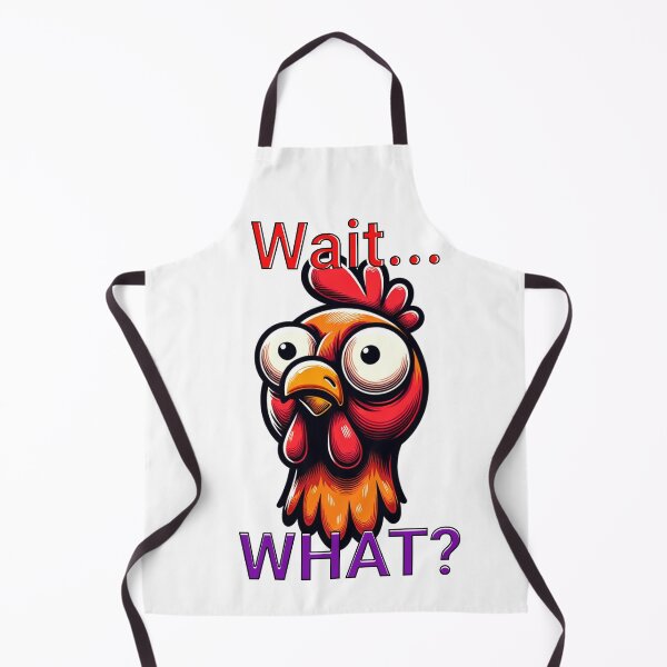 Item preview, Chicken — Wait… What? | Funny Surprised Farm Animal Art designed and sold by MTeesGA.