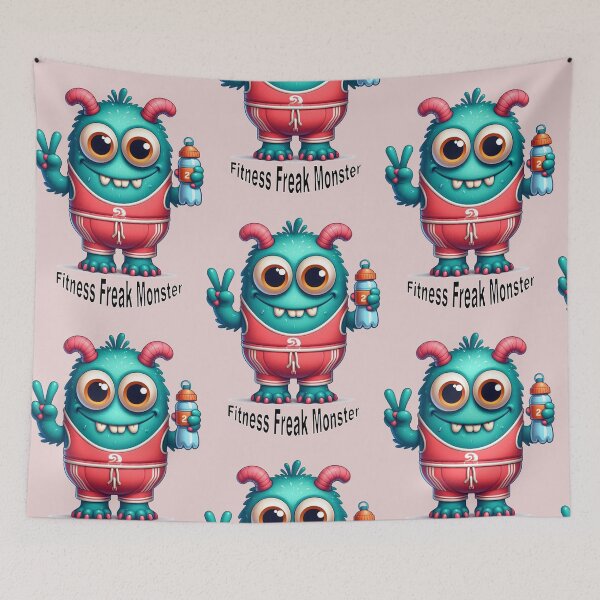 Item preview, Fitness Freak Monster designed and sold by rosamgl.