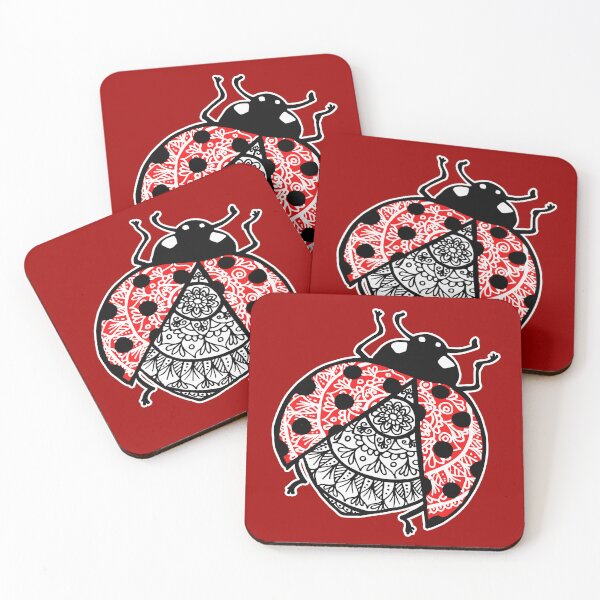 Item preview, Ladybug Mandala designed and sold by Julie Erin Designs.