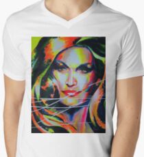Dalida Art painting Men's V-Neck T-Shirt