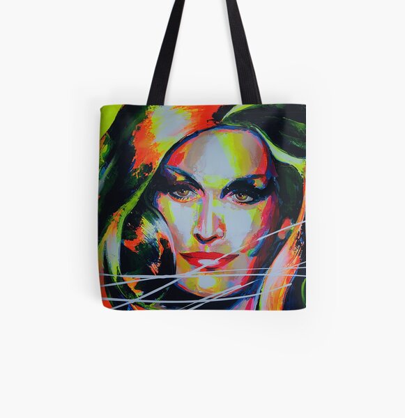 Dalida Art painting Tote bag doublé
