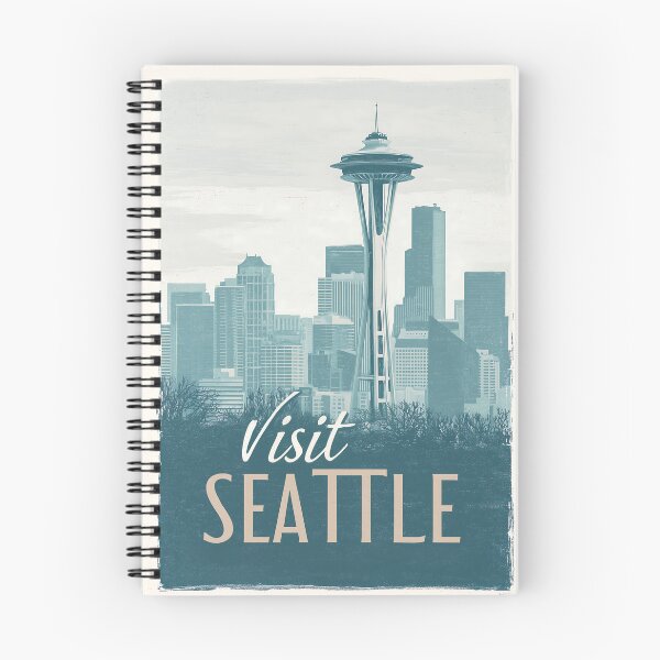 Item preview, Visit Seattle Travel Poster designed and sold by Boddicca.