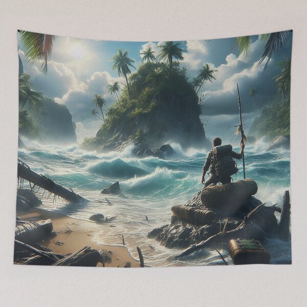 Item preview, Shipwrecked and Stranded by the Ocean Waves designed and sold by nikkolaus.