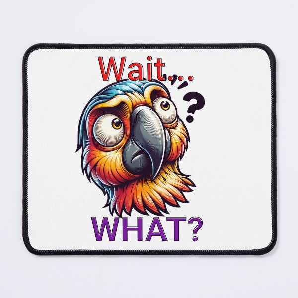 Item preview, Parrot — Wait… What? | Confused and Slightly Annoyed Bird Art designed and sold by MTeesGA.