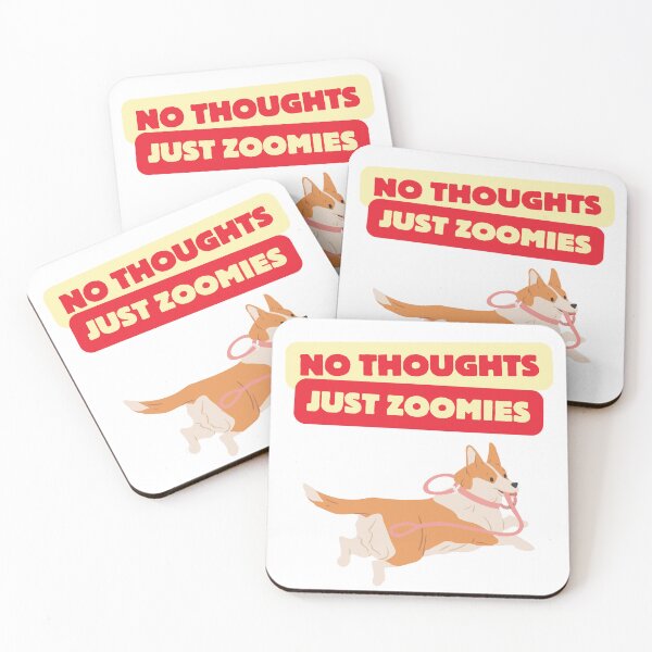 Item preview, No Thoughts Just Zoomies Corgi Shirt designed and sold by MonsterGamerDash.