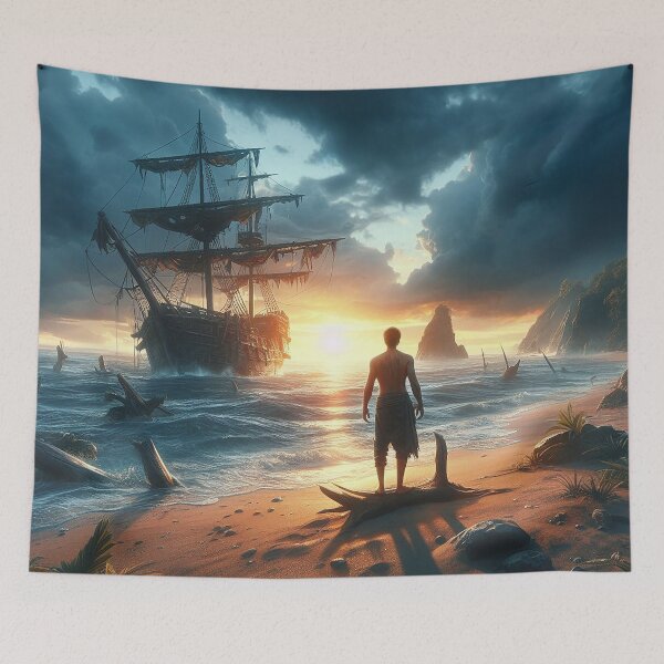 Item preview, The Rescue of the Ship-wrecked Man designed and sold by nikkolaus.