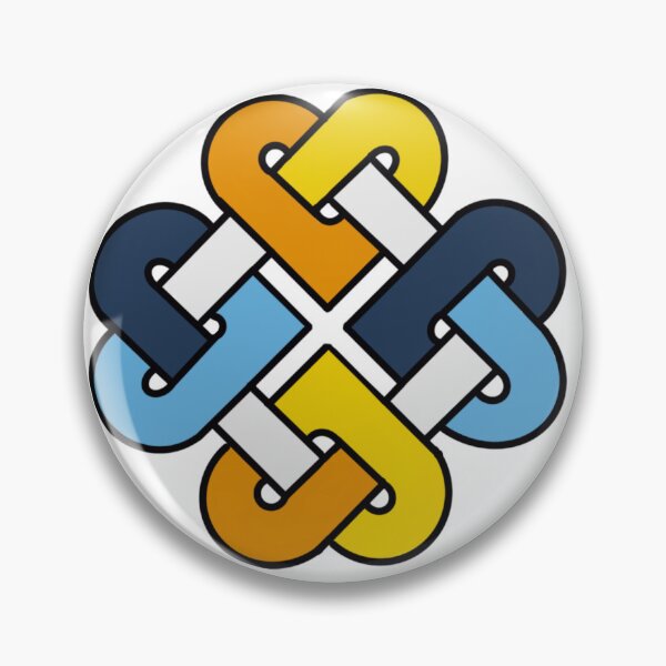 Item preview, Celtic Quarter Heart Pride Knot - Aroace Color Block designed and sold by cjo582.