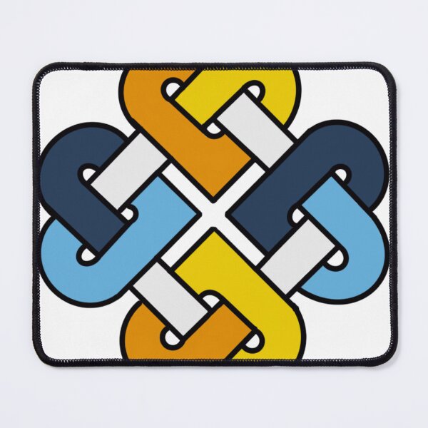 Item preview, Celtic Quarter Heart Pride Knot - Aroace Color Block designed and sold by cjo582.