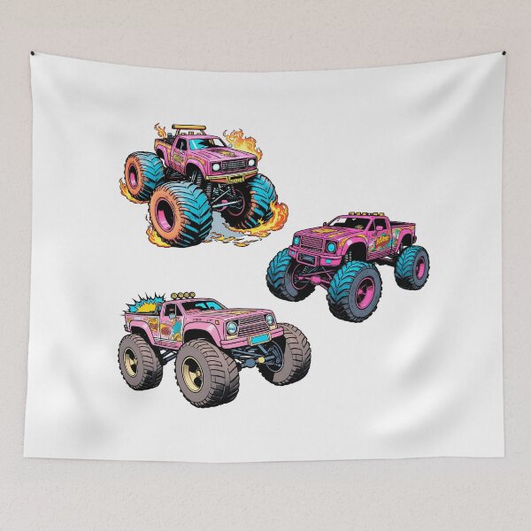 Item preview, Nice MONSTER TRUCK MOM sticker, gift for you, retro 80s comic style designed and sold by UrbanTRIP.
