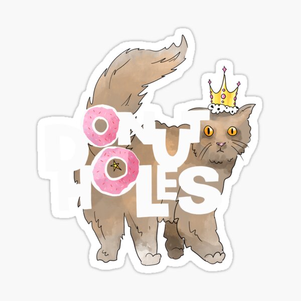 Aperçu de l'œuvre Trous de beignet princesse donut DCC (écriture blanche) créée et vendue par TheDoodlemancer.