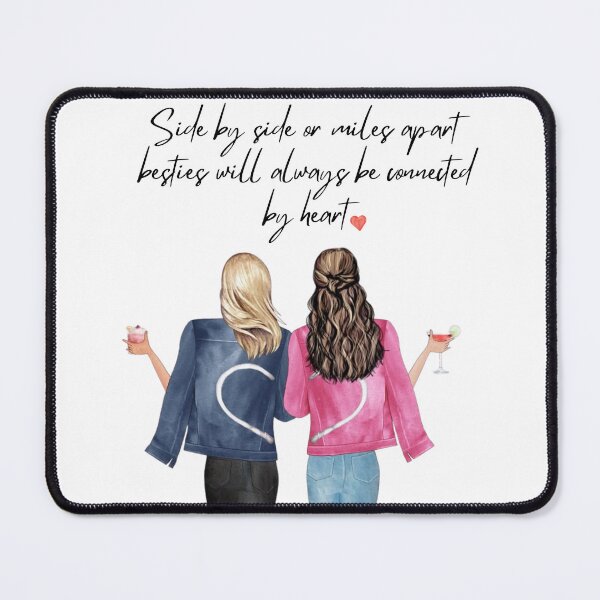 Item preview, Forever Connected by Heart – Best Friends Art Print designed and sold by GoldPerl.