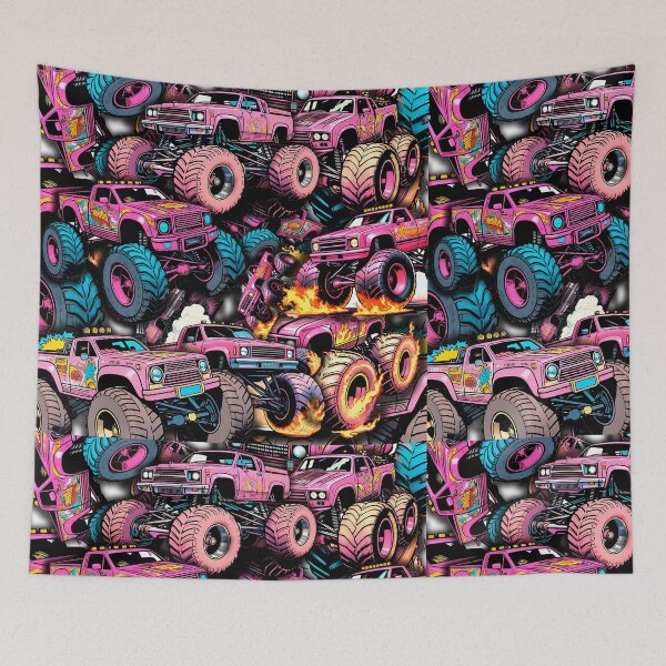 Item preview, Cute Monster truck mom pattern retro comic style gift for fans. designed and sold by UrbanTRIP.
