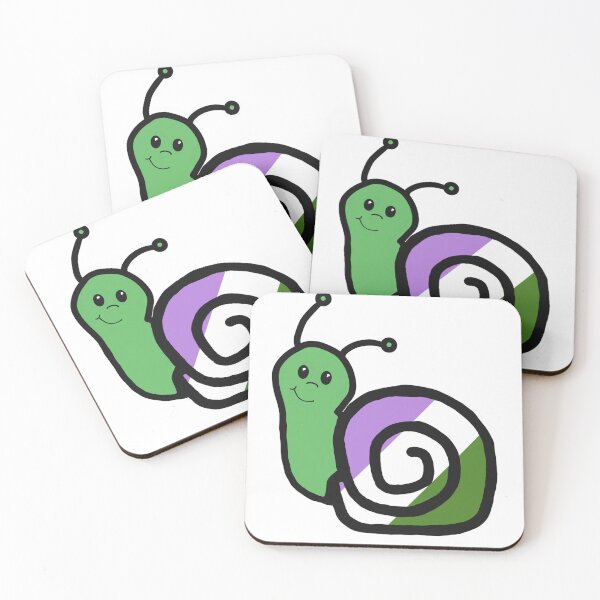Item preview, Gender Queer Pride Snail  designed and sold by cjo582.