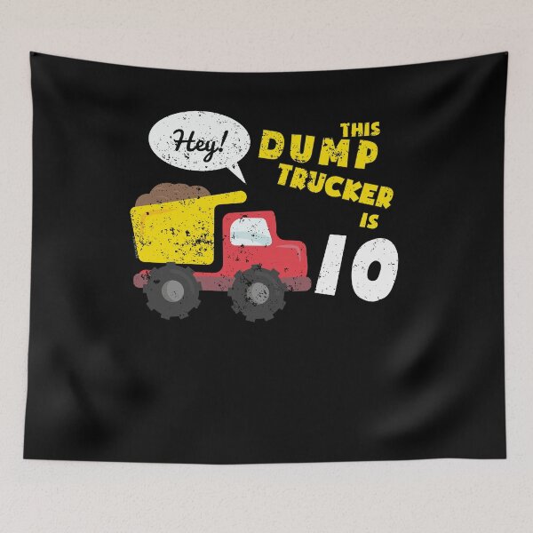 Item preview, 10th Birthday Shirt Large Dump Truck Shirt Construction (1) designed and sold by shoppzee.