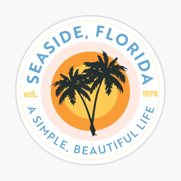 Item preview, Seaside Florida classic sticker vintage designed and sold by chloechristianm.