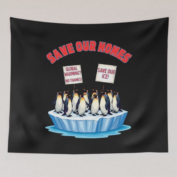 Item preview, Save Our Homes, Stop Global Warming: Protect The Penguins And Their Ice designed and sold by elynne9.