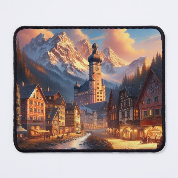 Item preview, Alpine Twilight Village designed and sold by nikkolaus.