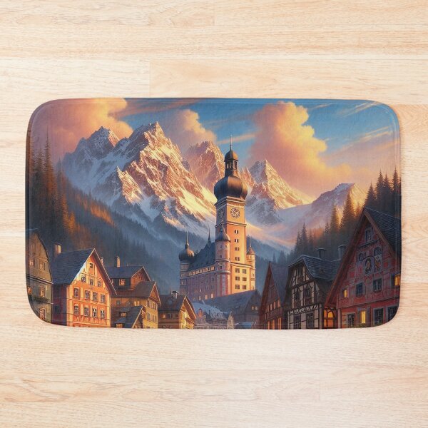 Item preview, Alpine Twilight Village designed and sold by nikkolaus.