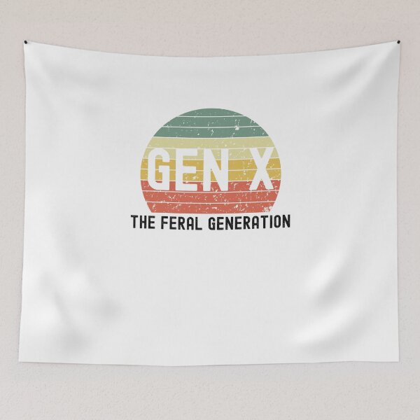 Item preview, Gen X the feral generation. Funny Generation X saying retro designed and sold by snowry.