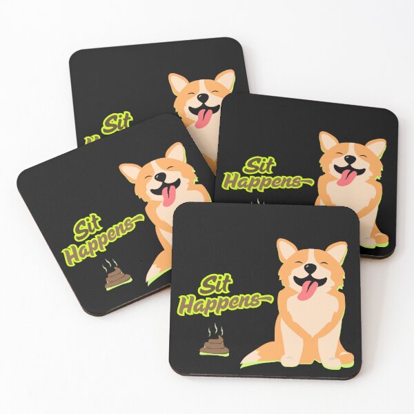 Item preview, Sit Happens Funny Dog Poop Shirt designed and sold by MonsterGamerDash.