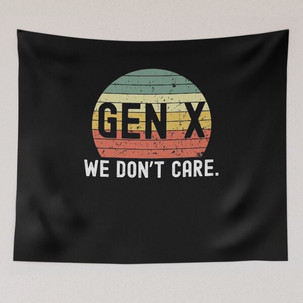 Item preview, Gen X we don't care. Funny Generation X humor retro sunset designed and sold by snowry.