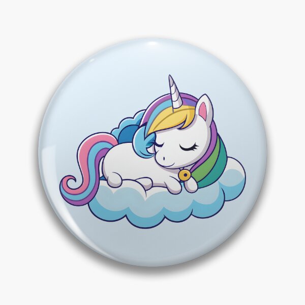 Item preview, Sleeping Unicorn on Cloud with Rainbow Mane designed and sold by EpicPuzzles.