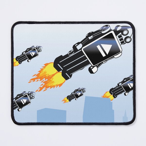 Item preview, robots above city designed and sold by EjectSk8.