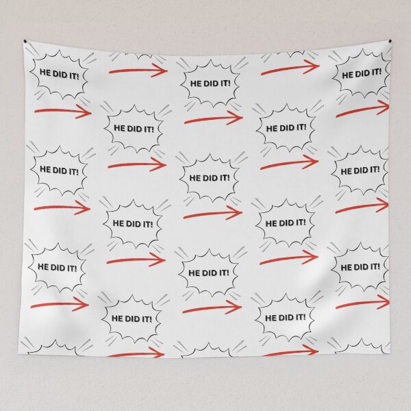 Item preview, He Did It! designed and sold by TheMysticNook.